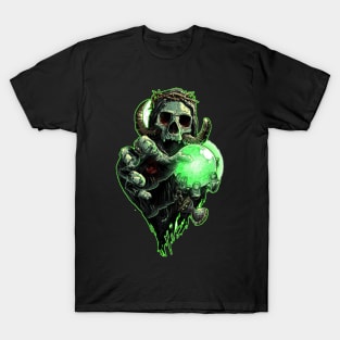 Green Graffiti Skull T-Shirt